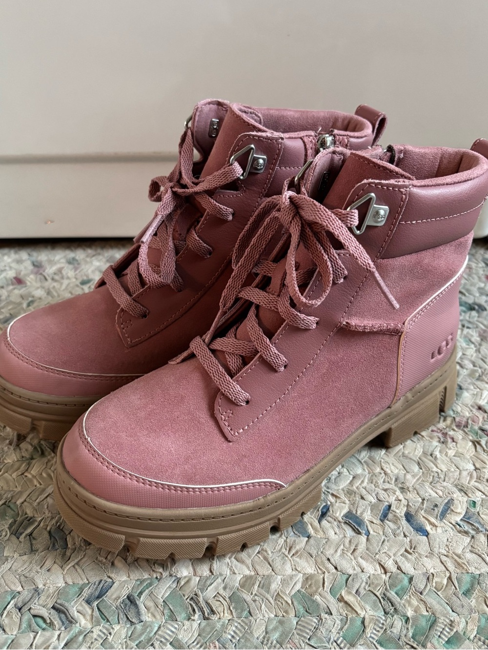 UGG Ansley Boots Pink Big Girls 4